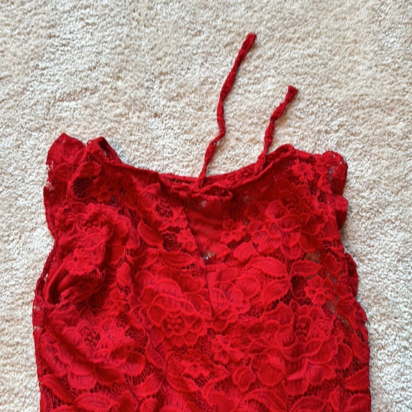 Lauren Conrad Red Lace Dress - Picture 3 of 4